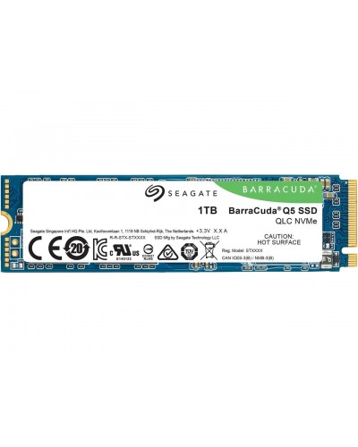 მყარი დისკი Seagate BarraCuda Q5, 1TB SSD, M.2 2280-S2 PCIe 3.0 NVMe, Read/Write: 2,400 / 1,700 MB/s